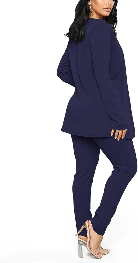 Aro Lora Pant Suits for Women Dressy Casual 2 Piece Outfits