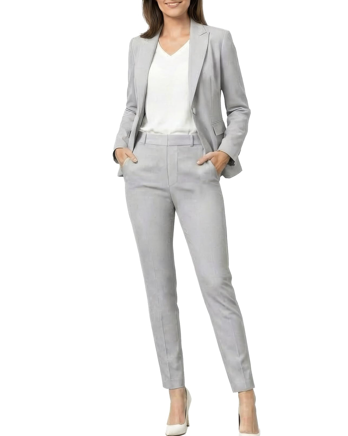 Marycrafts Women's Pant Suits Set – Professional Business Suiting Blazer and Pants 2 Piece Outfit