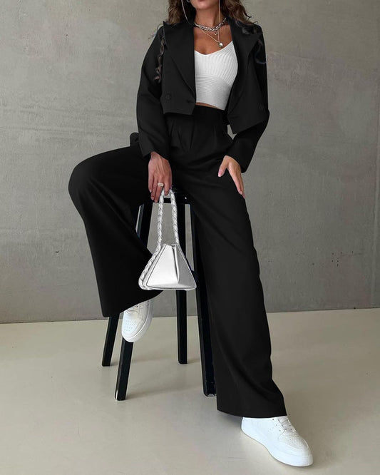 KIRUNDO Business Casual Outfits for Women Suit 2 Piece Sets