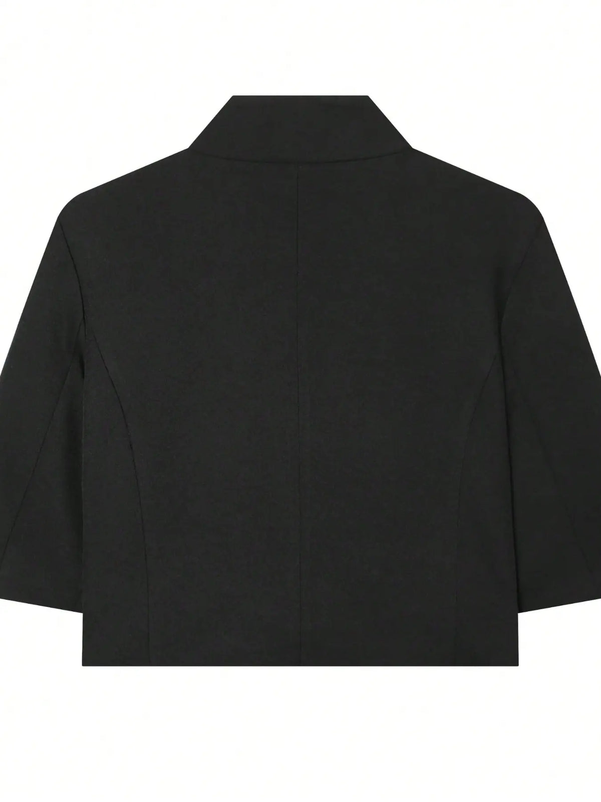 Women's Regular Fit Short Sleeve Solid Basic Slim Blazer, Formal Business Suit Jacket for Ladies, Elegant Professional Outerwear