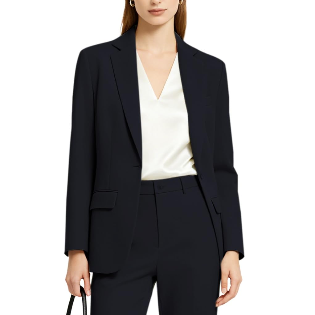 Women’s 2 Piece Suit Sets Formal Business Slim Fit Outfit Office Pantsuits