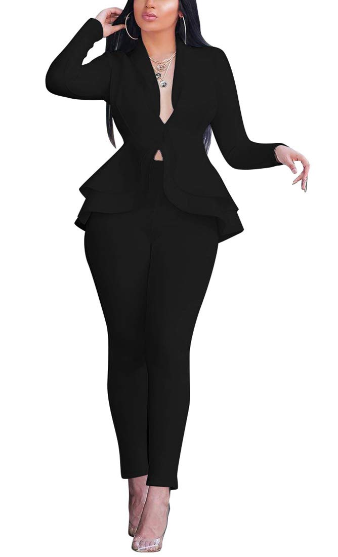 Aro Lora Pant Suits for Women Dressy Casual 2 Piece Outfits