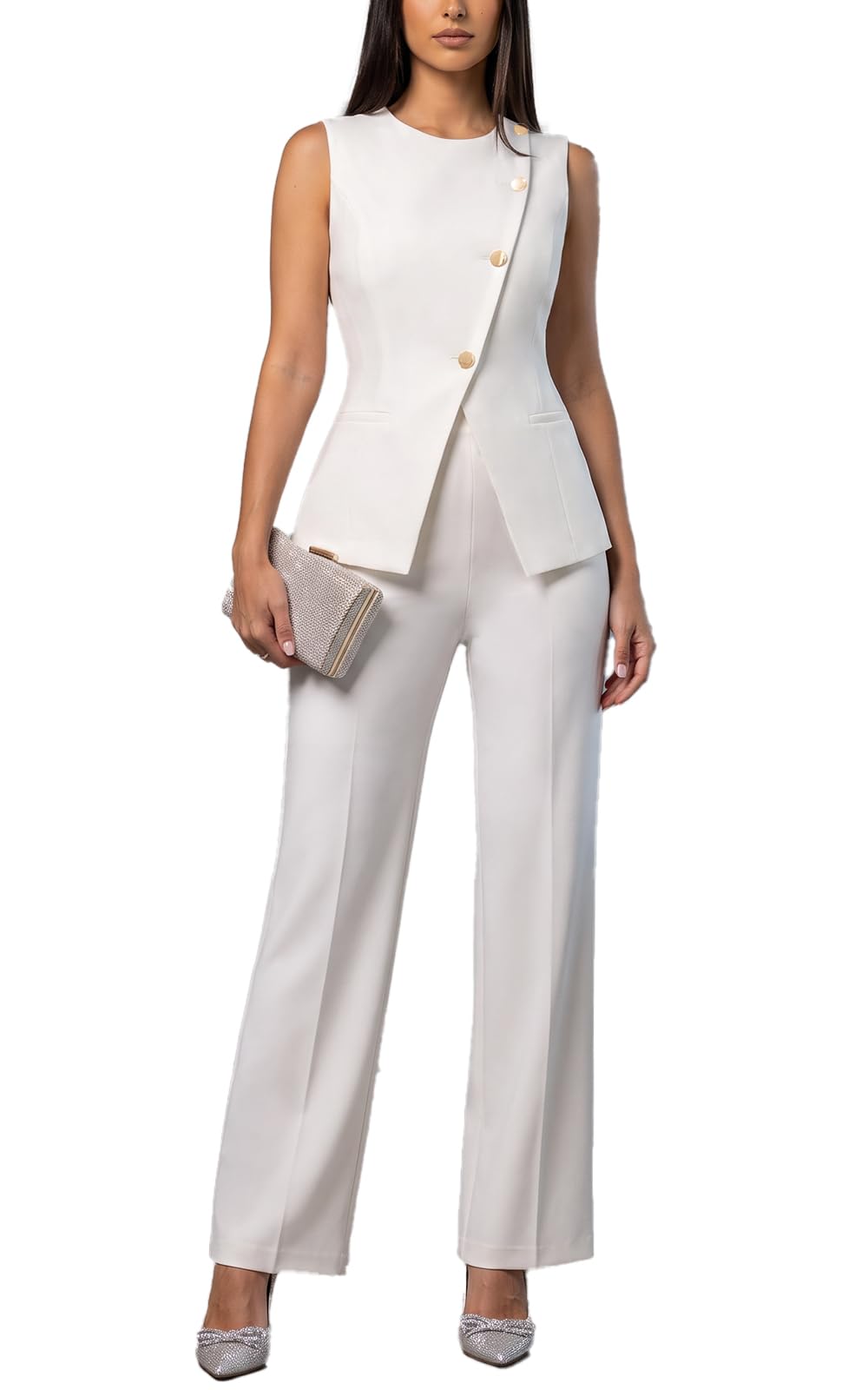 Agenlulu Women's 2 Piece Sets Business Casual Outfits Office Work Suits