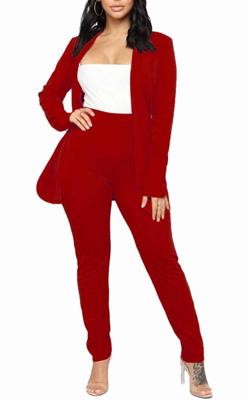 Aro Lora Pant Suits for Women Dressy Casual 2 Piece Outfits