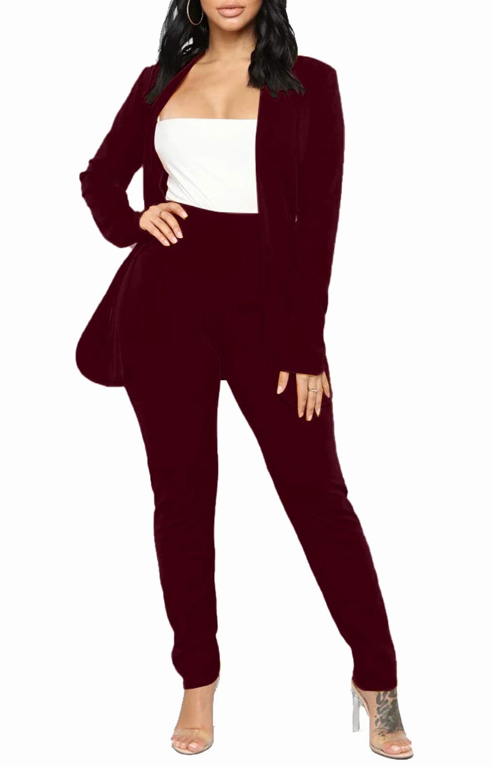 Aro Lora Pant Suits for Women Dressy Casual 2 Piece Outfits