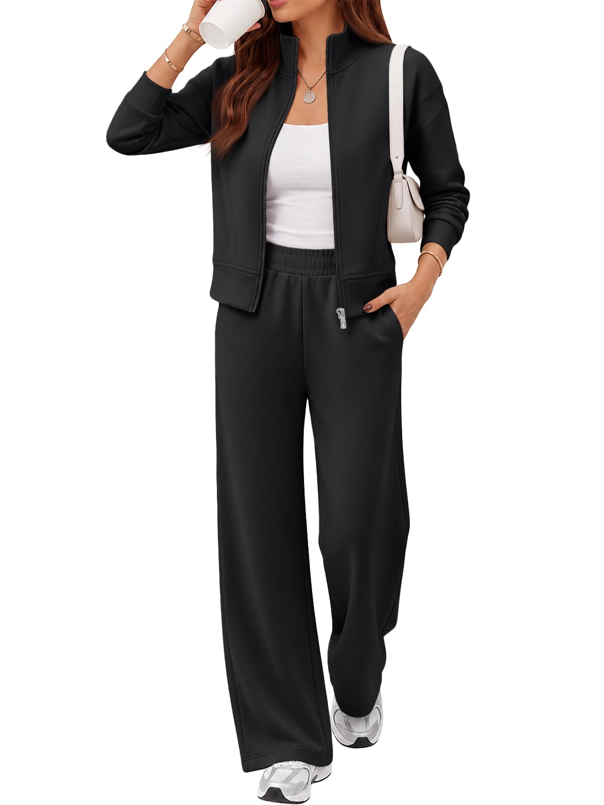 EFAN Womens Sweatsuits 2 Piece Modal Blend Tracksuits Lounge Sweat Sets