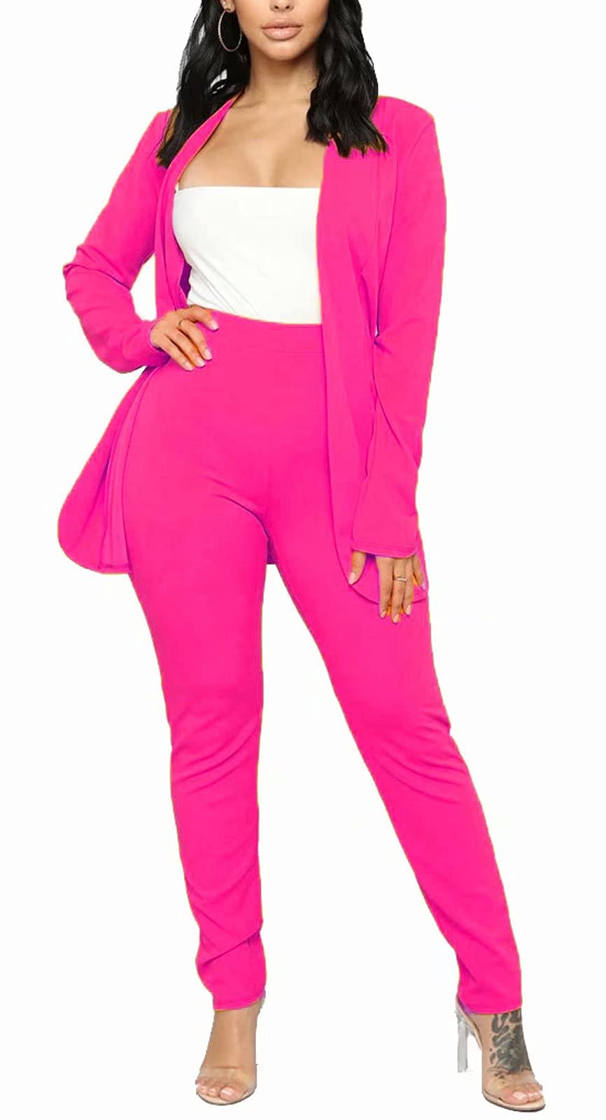 Aro Lora Pant Suits for Women Dressy Casual 2 Piece Outfits