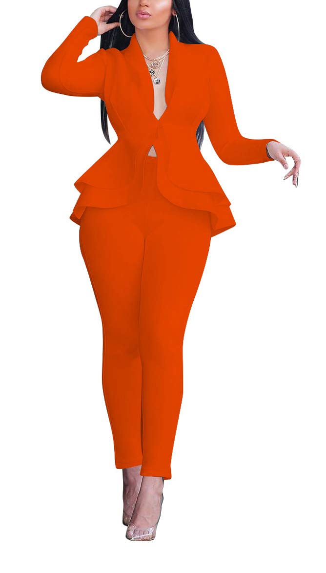 Aro Lora Pant Suits for Women Dressy Casual 2 Piece Outfits