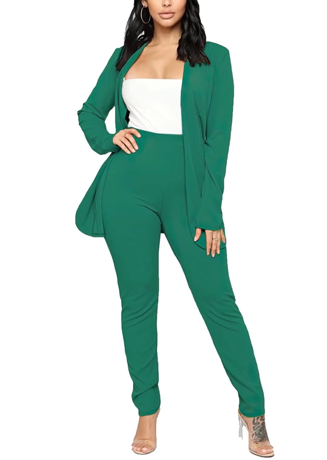 Aro Lora Pant Suits for Women Dressy Casual 2 Piece Outfits