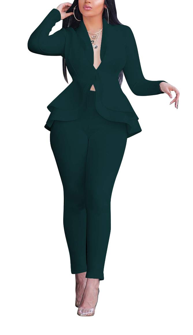 Aro Lora Pant Suits for Women Dressy Casual 2 Piece Outfits
