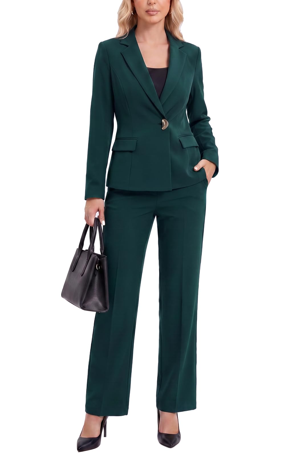 Agenlulu Women's 2 Piece Outfits Business Casual Suits Office Work Sets