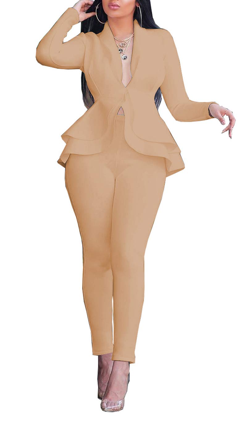 Aro Lora Pant Suits for Women Dressy Casual 2 Piece Outfits