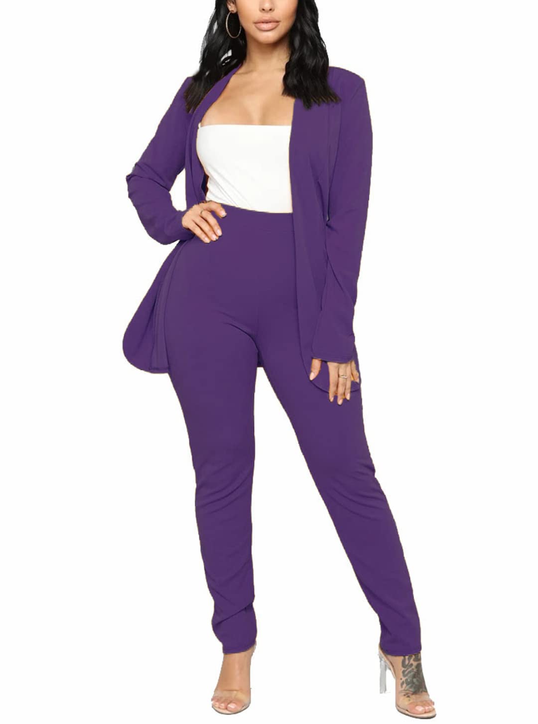 Aro Lora Pant Suits for Women Dressy Casual 2 Piece Outfits