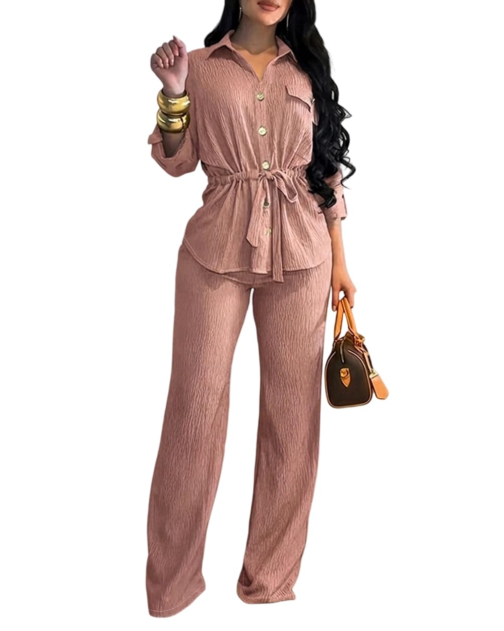 CHICME 2 Piece Sets for Women Fall Outfits Business Casual
