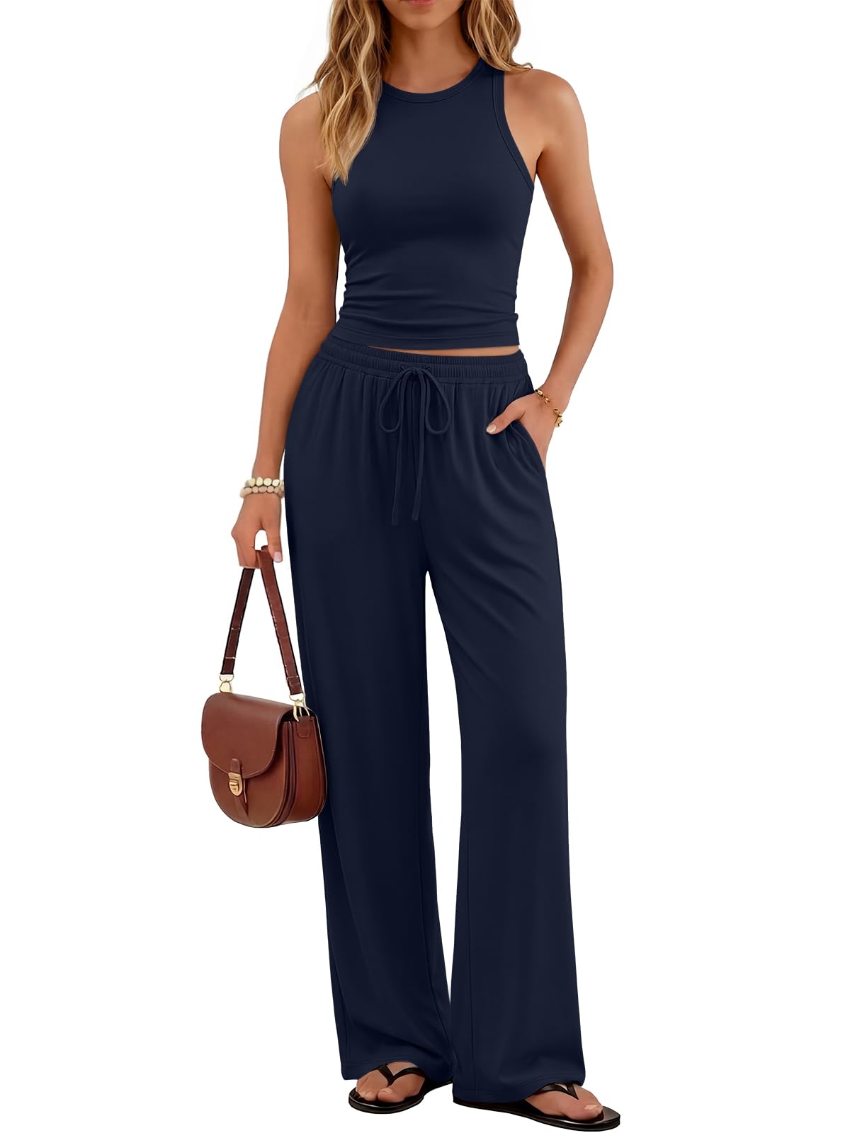 Trendy Queen Women's Summer 2 Piece Lounge Set Matching Outfits 2026