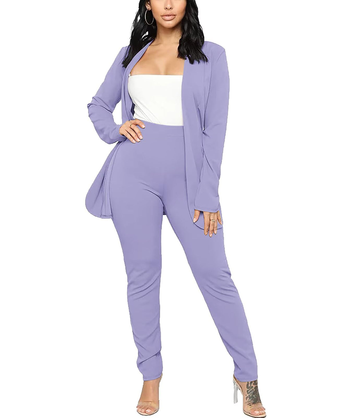 Aro Lora Pant Suits for Women Dressy Casual 2 Piece Outfits