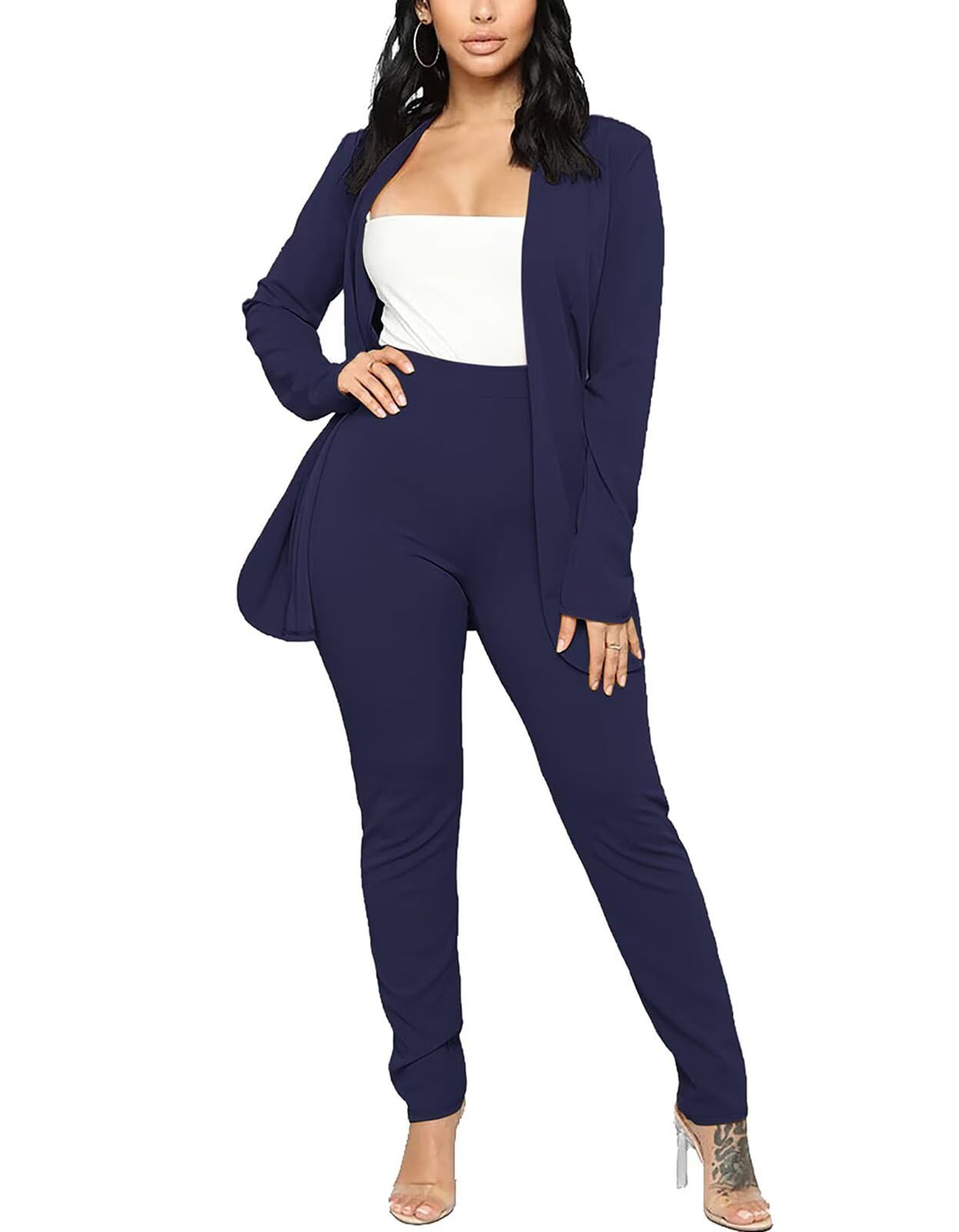Aro Lora Pant Suits for Women Dressy Casual 2 Piece Outfits
