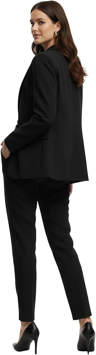 Women's 2 Piece Pant Suit Dressy Business Casual Outfits Professional