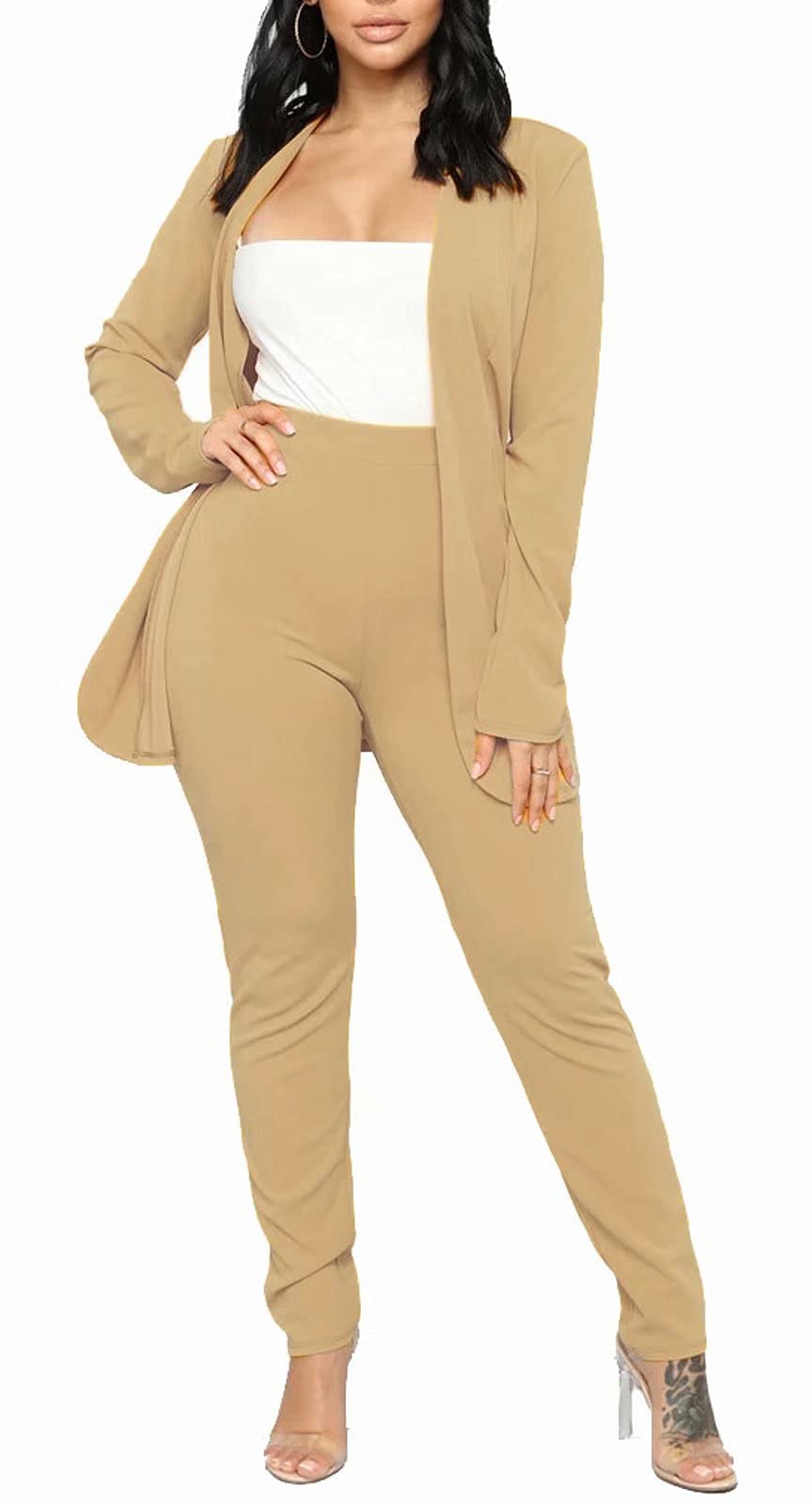 Aro Lora Pant Suits for Women Dressy Casual 2 Piece Outfits