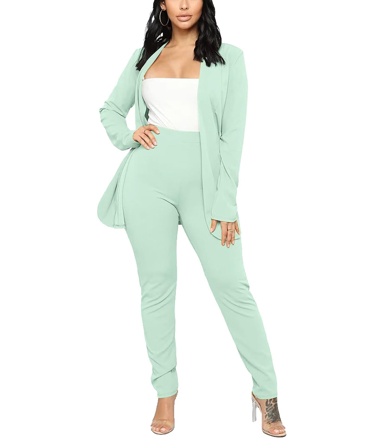Aro Lora Pant Suits for Women Dressy Casual 2 Piece Outfits