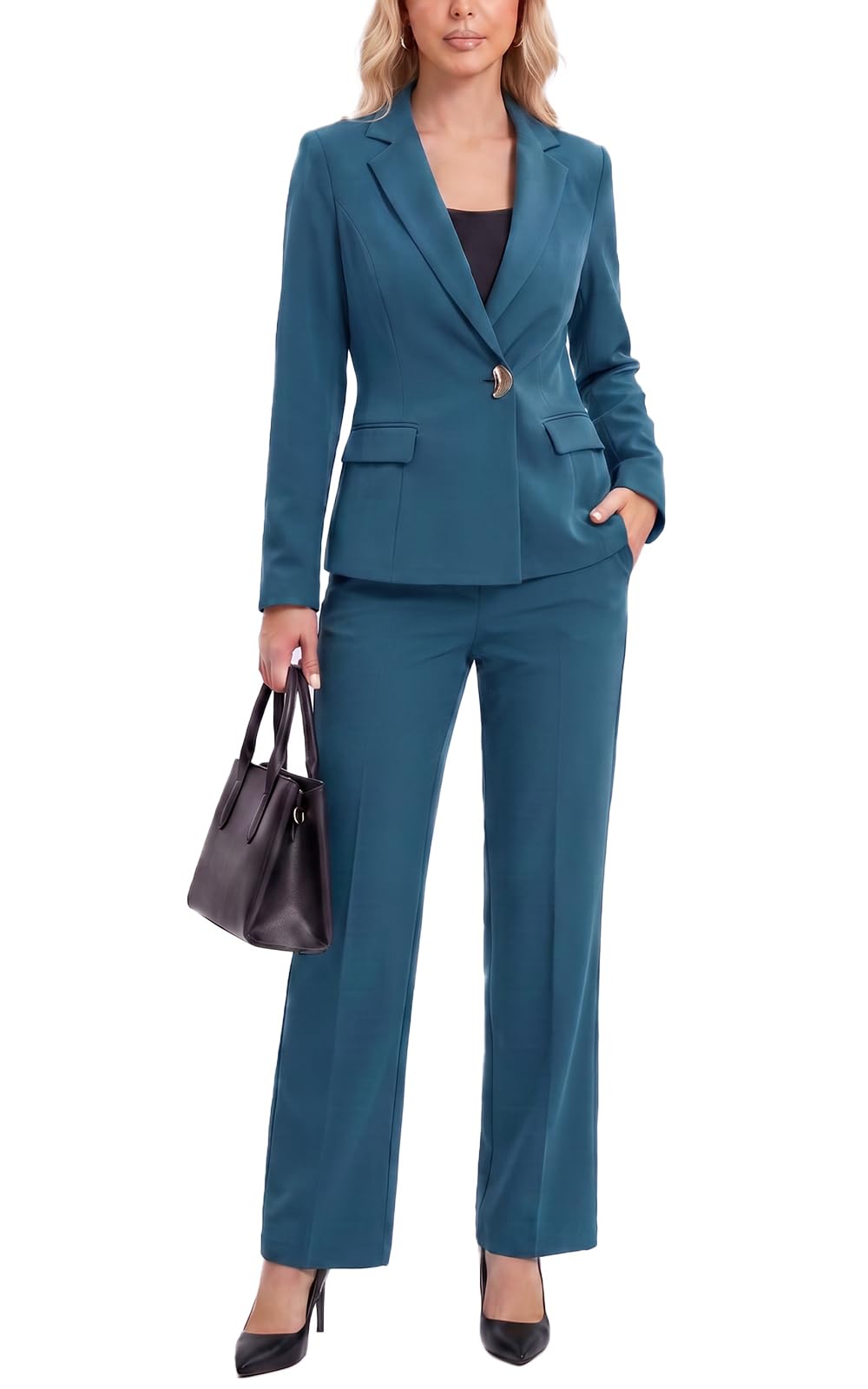 Agenlulu Women's 2 Piece Outfits Business Casual Suits Office Work Sets