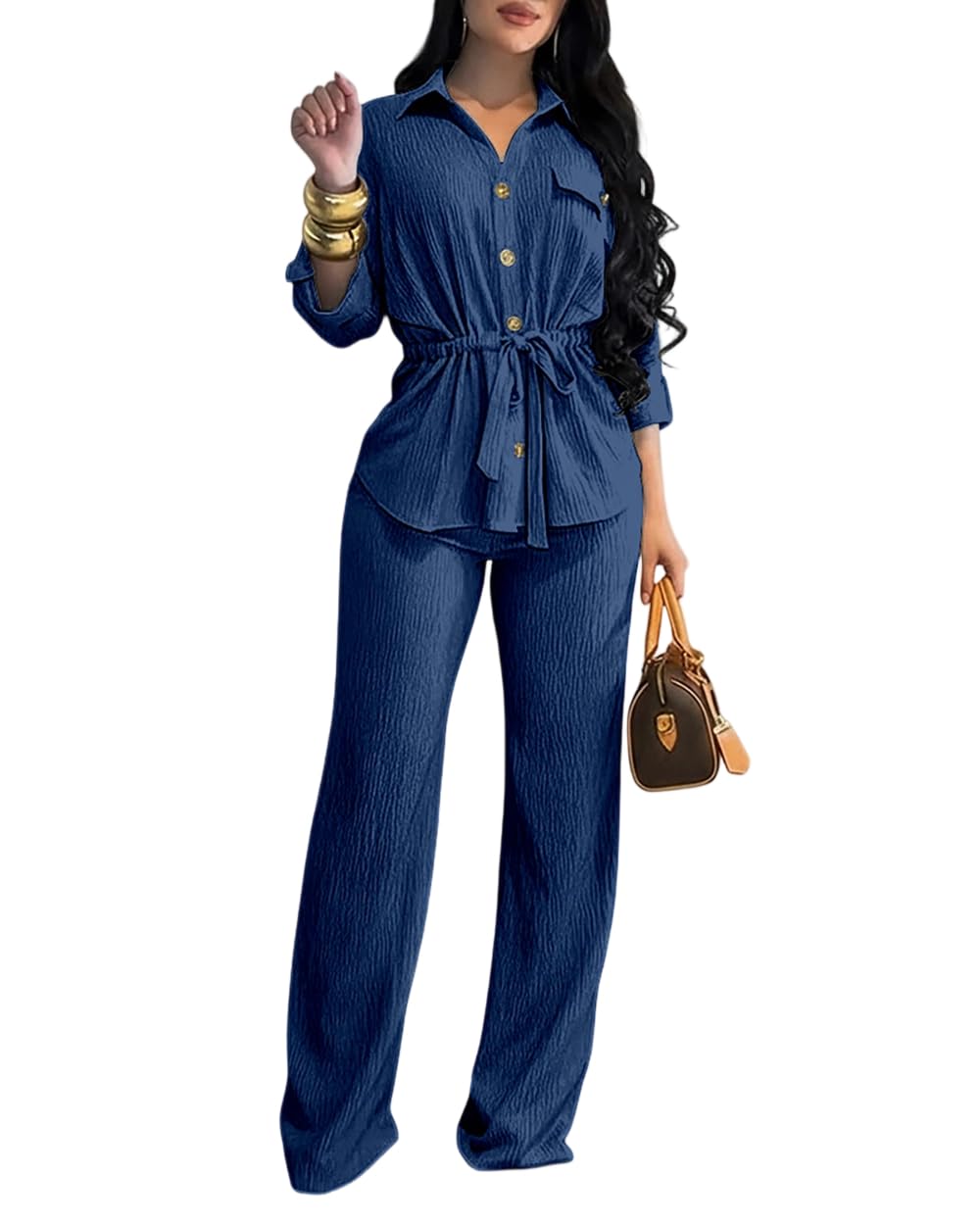 CHICME 2 Piece Sets for Women Fall Outfits Business Casual