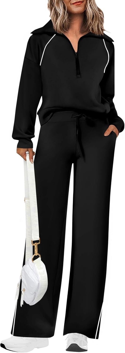 PRETTYGARDEN Women's 2 Piece Matching Lounge Set Sweatsuits