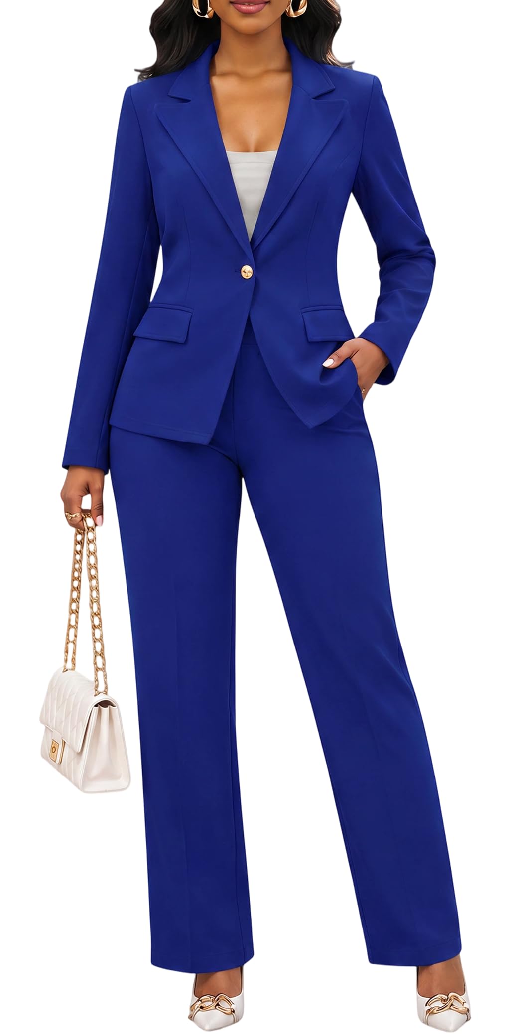 Salimdy 2 Piece Pant Suits for Women Business Casual Outfits