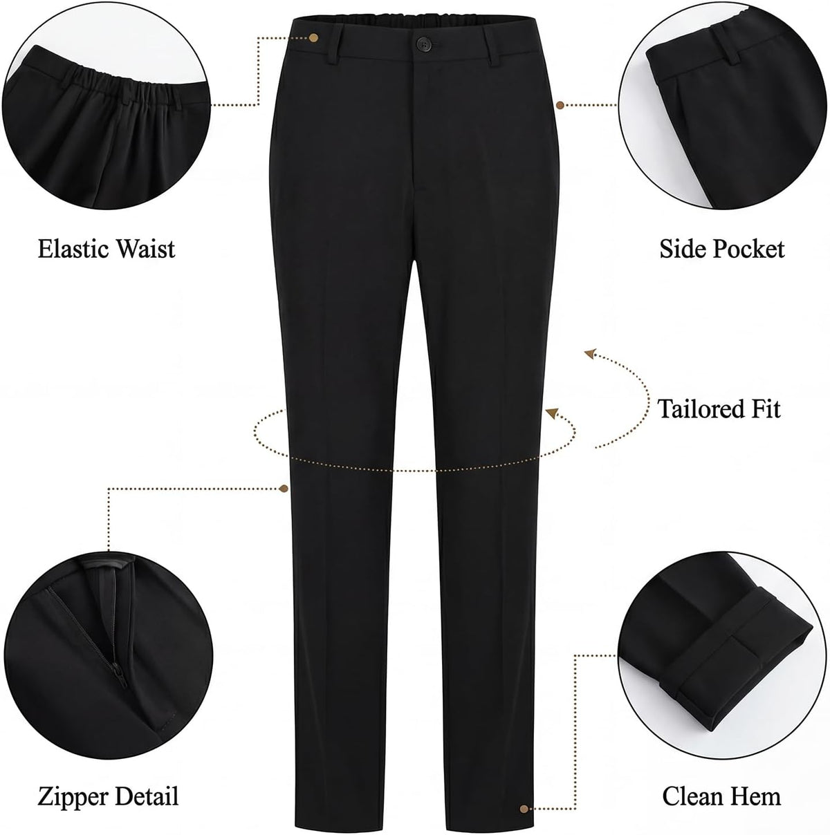 Women's Two Piece Pants Suits - Wrinkle-Free High End Business Formal Casual Blazer Set - Professional Work Outfit