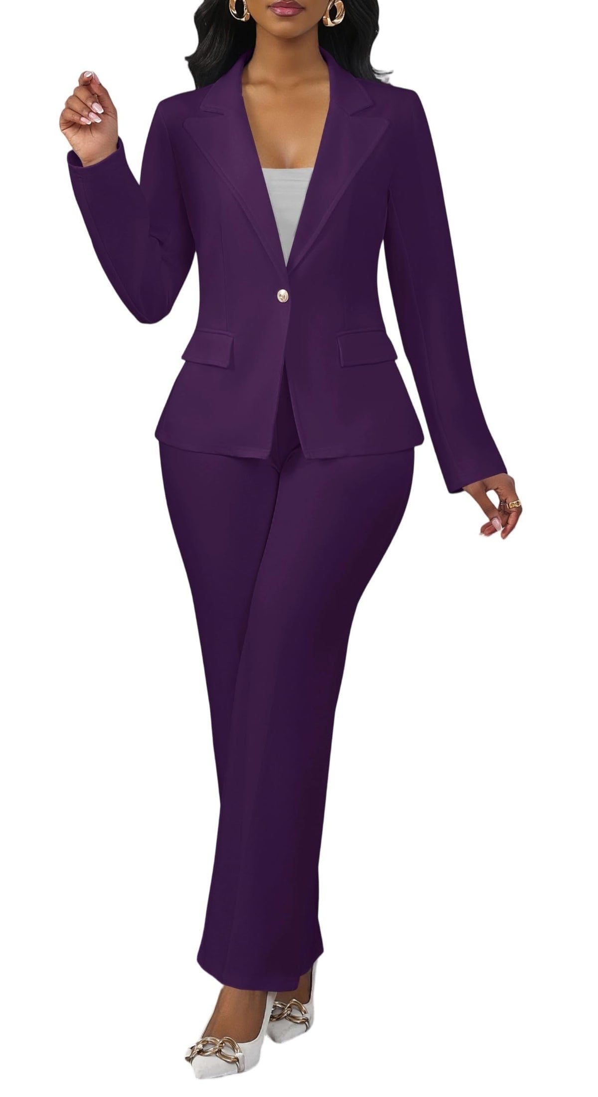 Salimdy 2 Piece Pant Suits for Women Business Casual Outfits