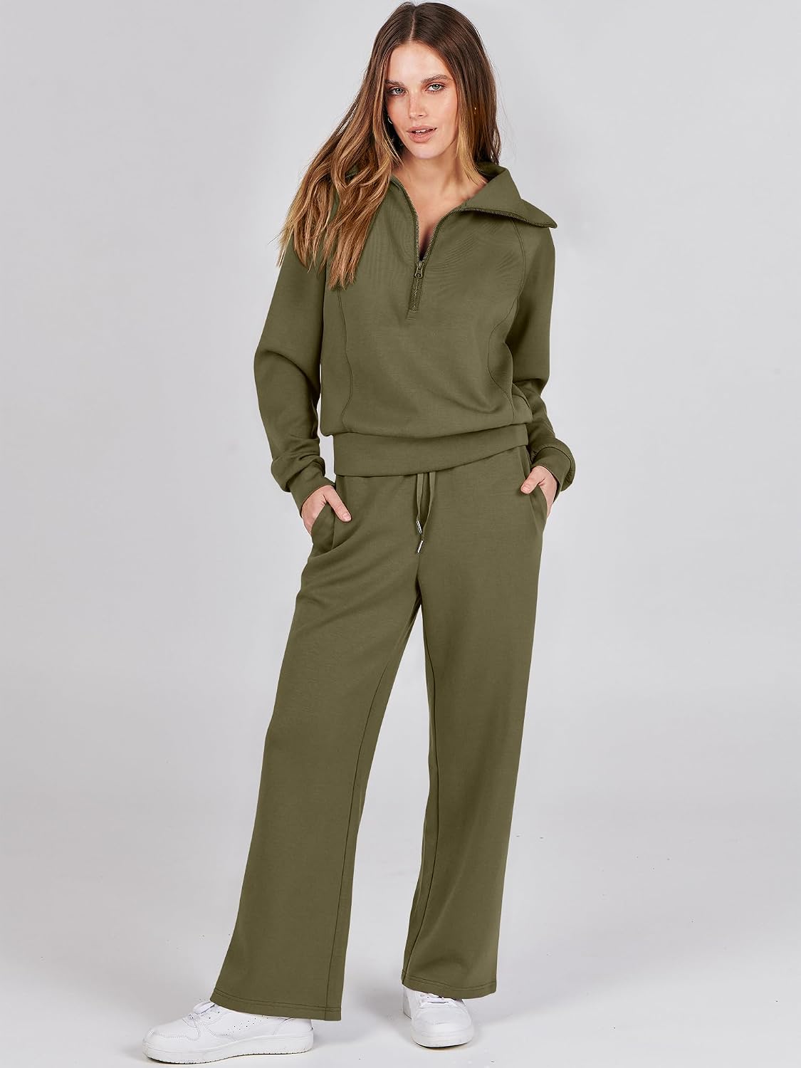 ANRABESS Women 2 Piece Set Sweatsuits Lounge Fall Outfits