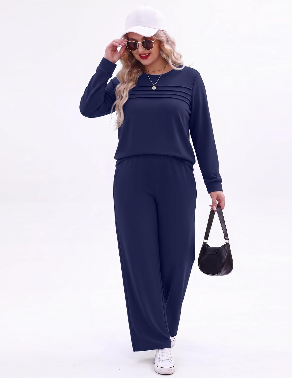 Ekouaer 2 Piece Sets for Women Lounge Set Airport Fall Travel Outfits 2026
