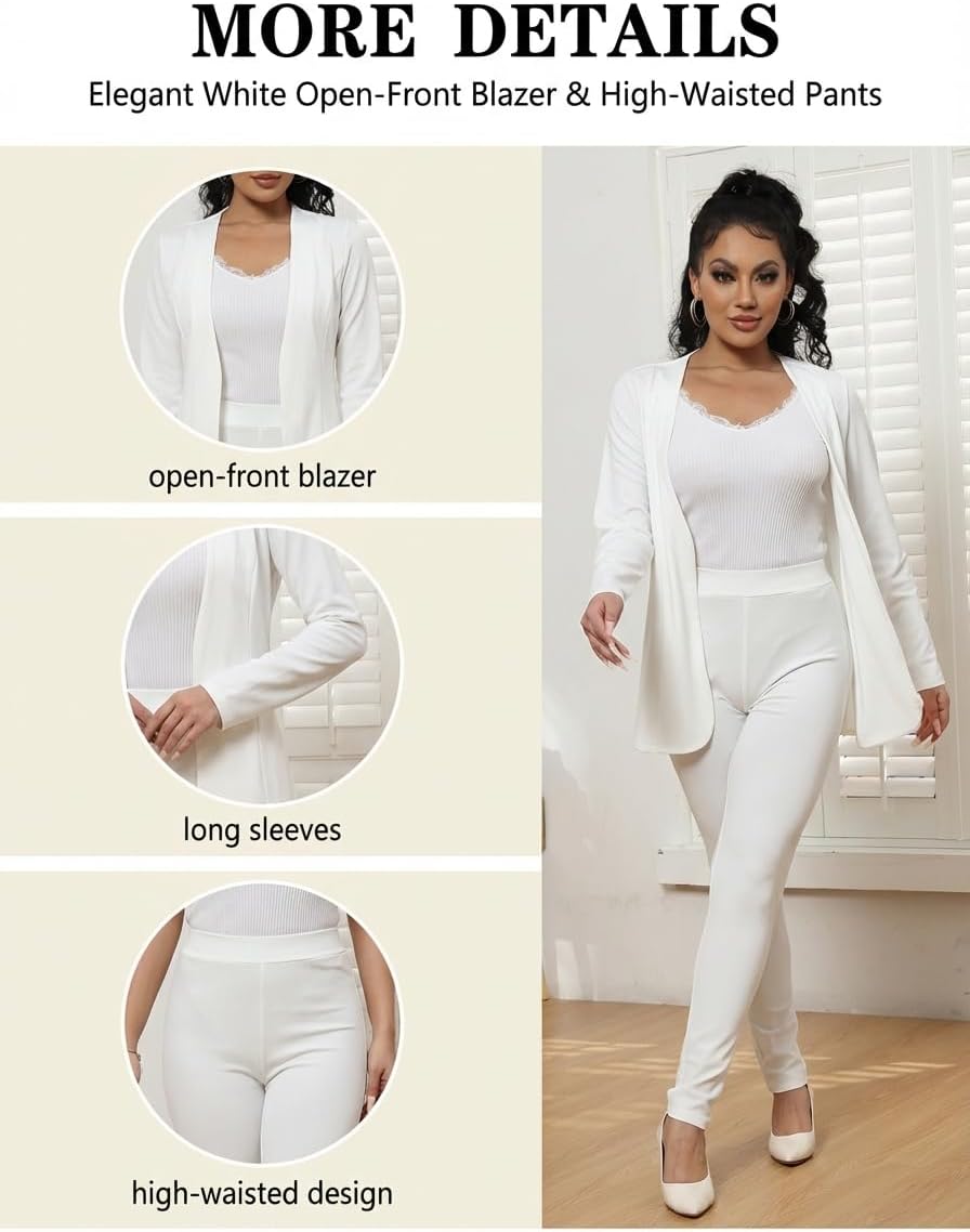 Aro Lora Pant Suits for Women Dressy Casual 2 Piece Outfits