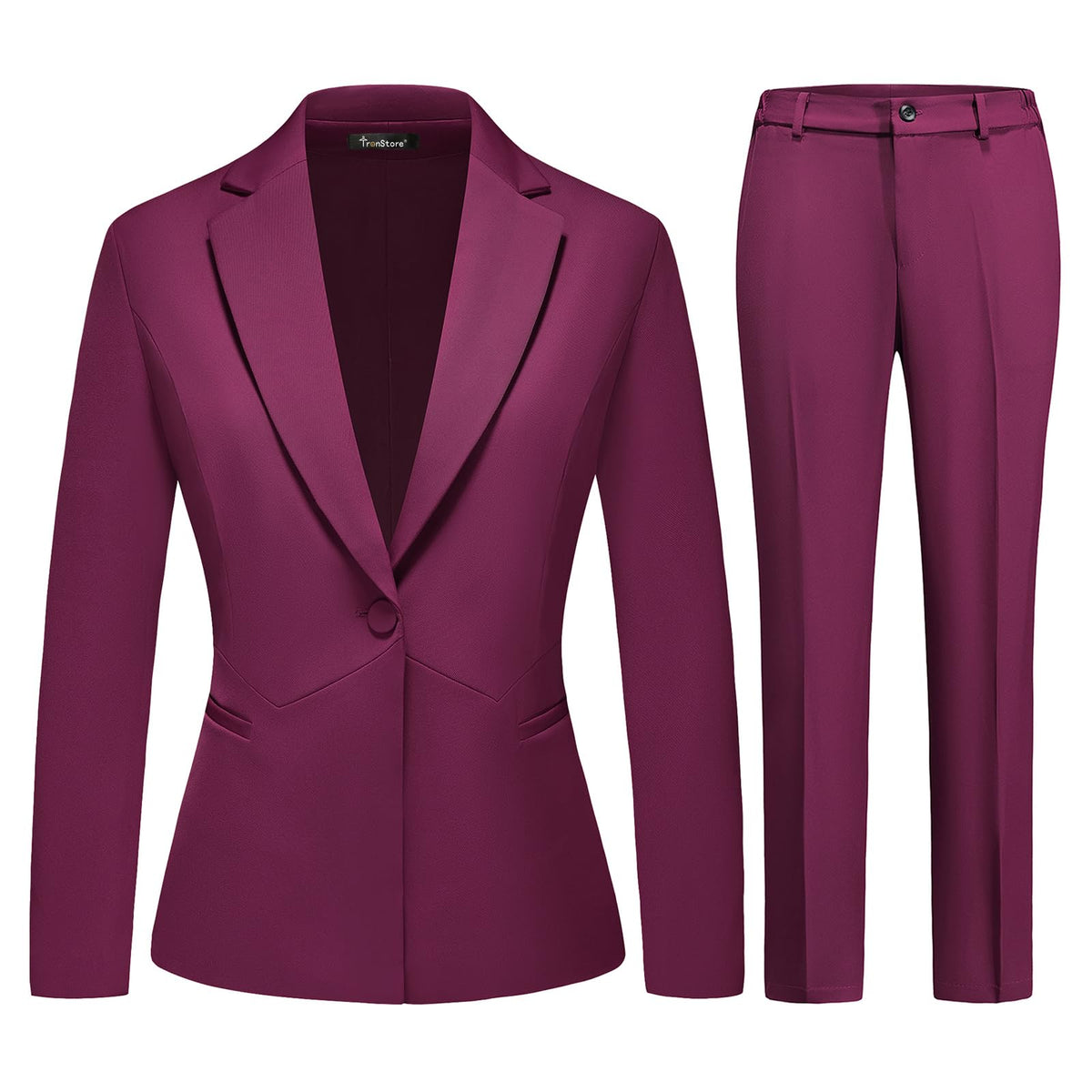 Women's 2 Piece Business Pants Suit Set Slim Fit