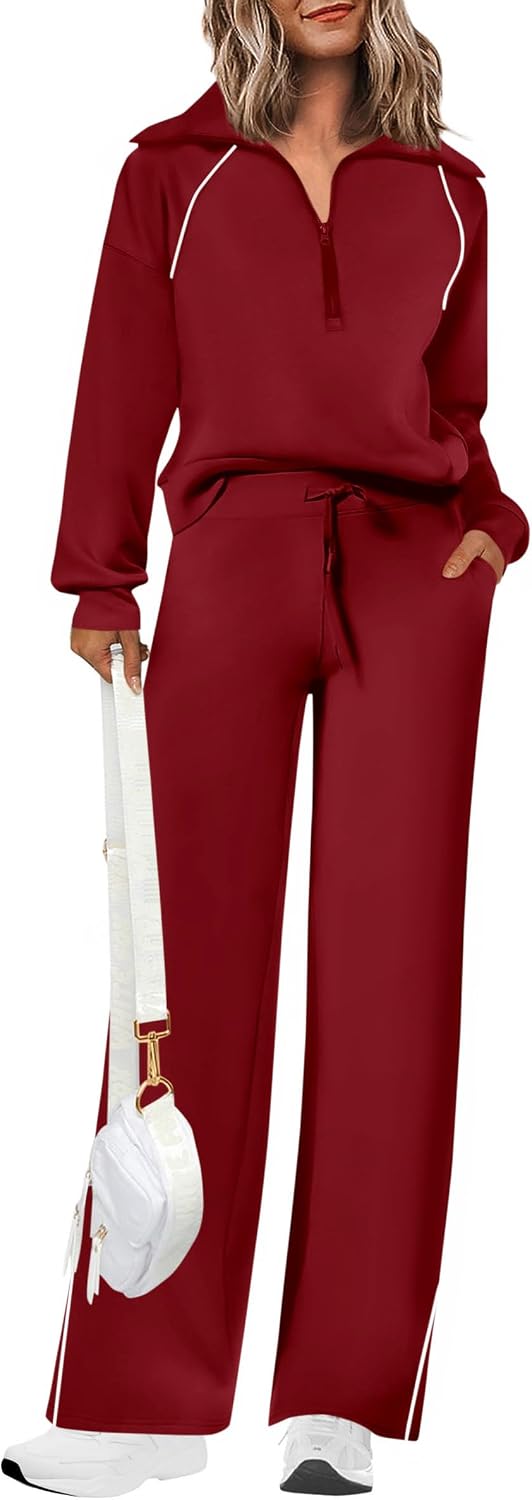 PRETTYGARDEN Women's 2 Piece Matching Lounge Set Sweatsuits