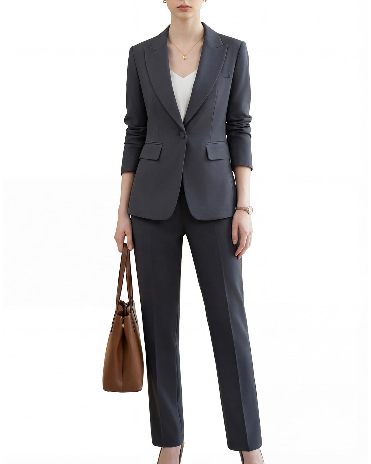 Womens Suits 2 Piece Set Business, Pant Suit for Women Professional