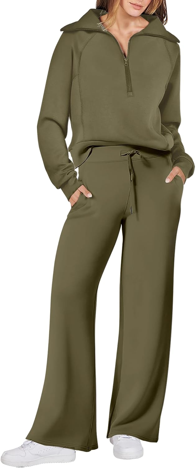 ANRABESS Women 2 Piece Set Sweatsuits Lounge Fall Outfits