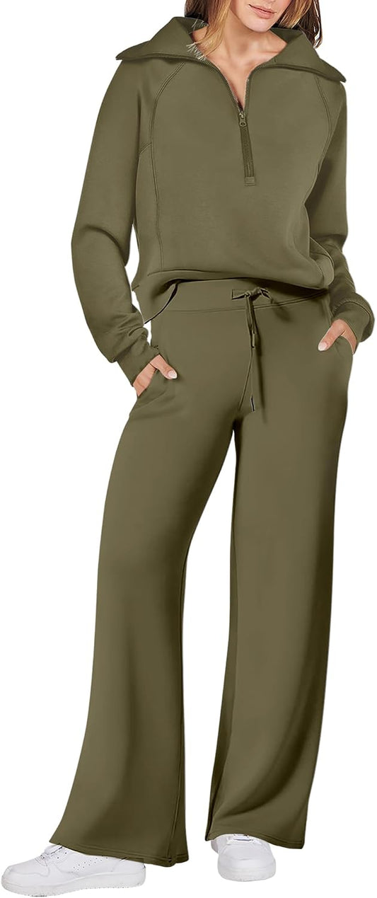 ANRABESS Women 2 Piece Set Sweatsuits Lounge Fall Outfits
