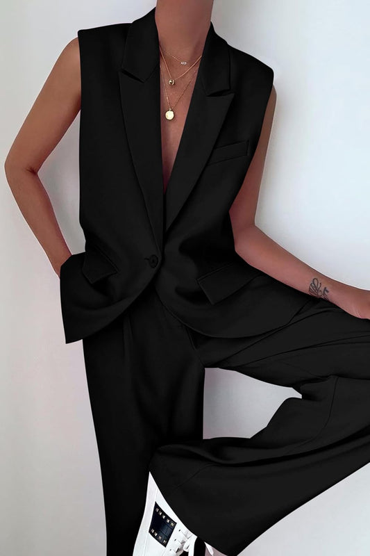 PRETTYGARDEN Women's Summer 2 Piece Outfits Blazer Sets