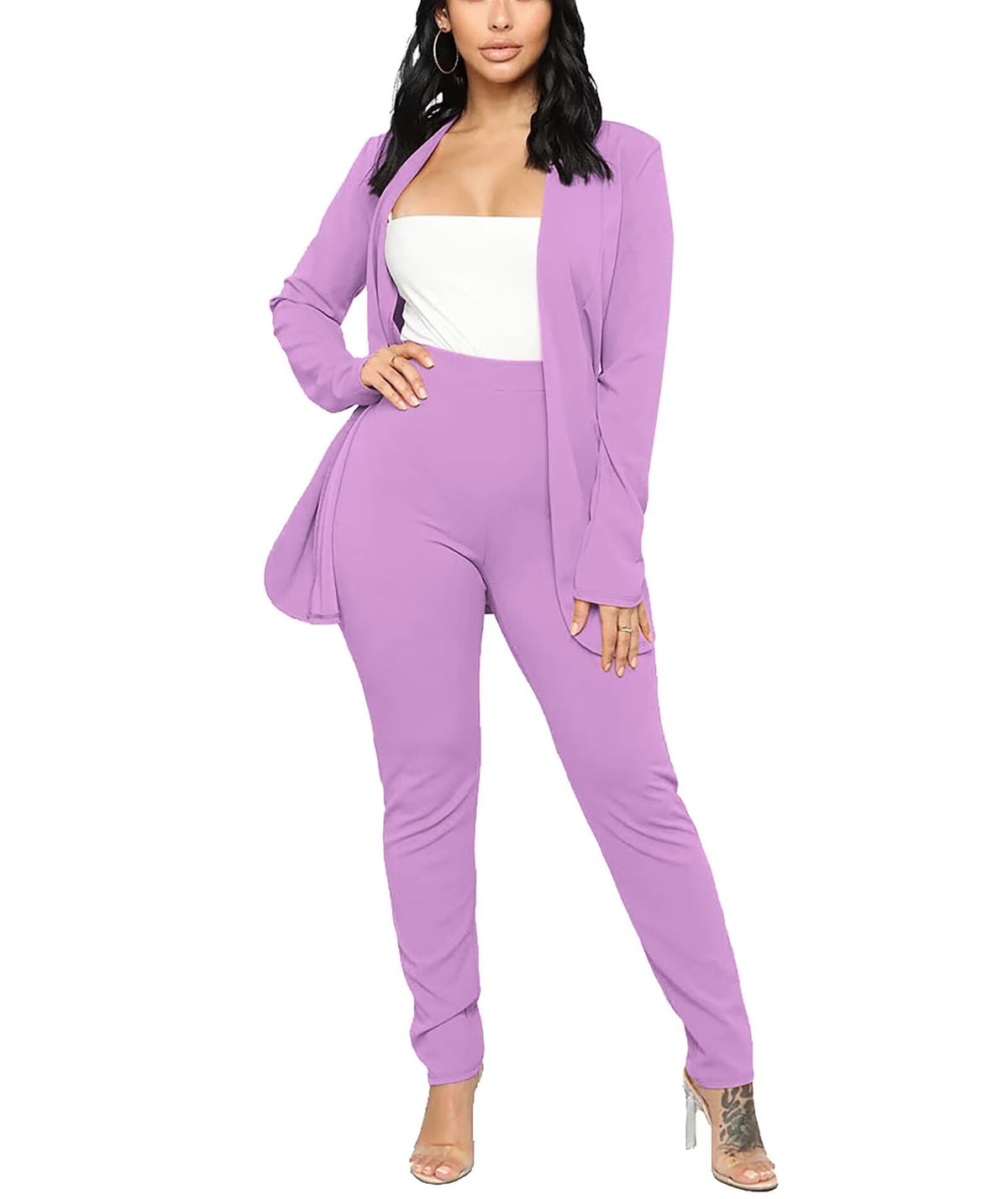 Aro Lora Pant Suits for Women Dressy Casual 2 Piece Outfits