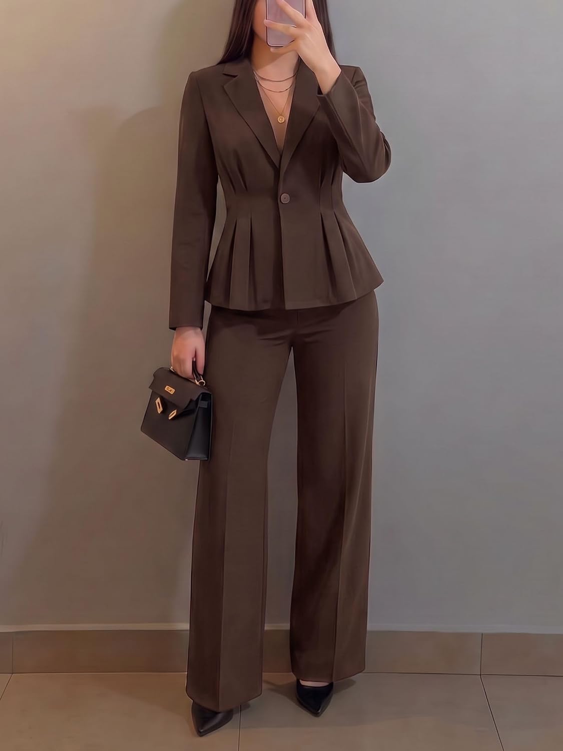 Ekaliy Pant Suits for Women 2 Piece Set Business Casual Outfits