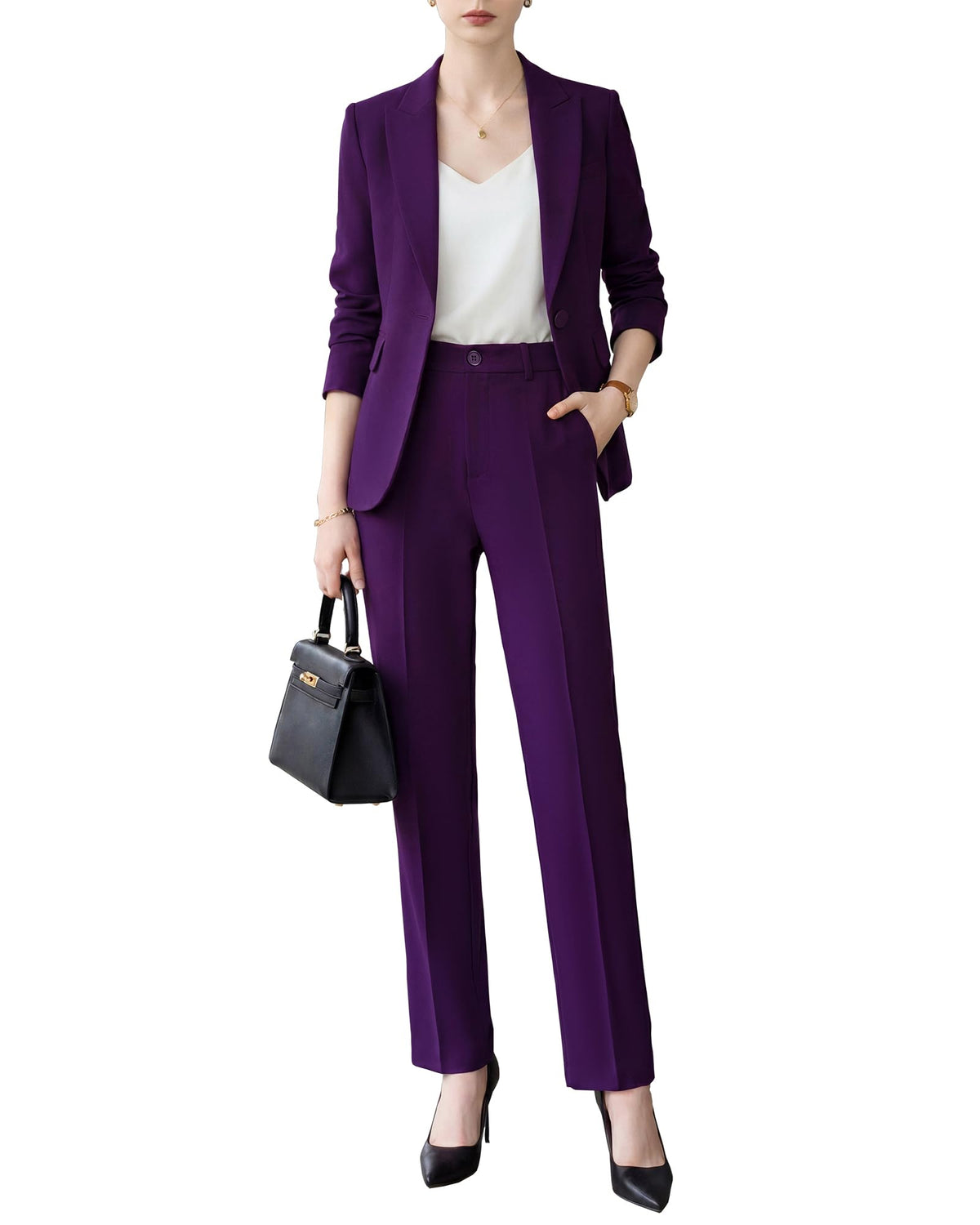 Womens Suits 2 Piece Set Business, Pant Suit for Women Professional