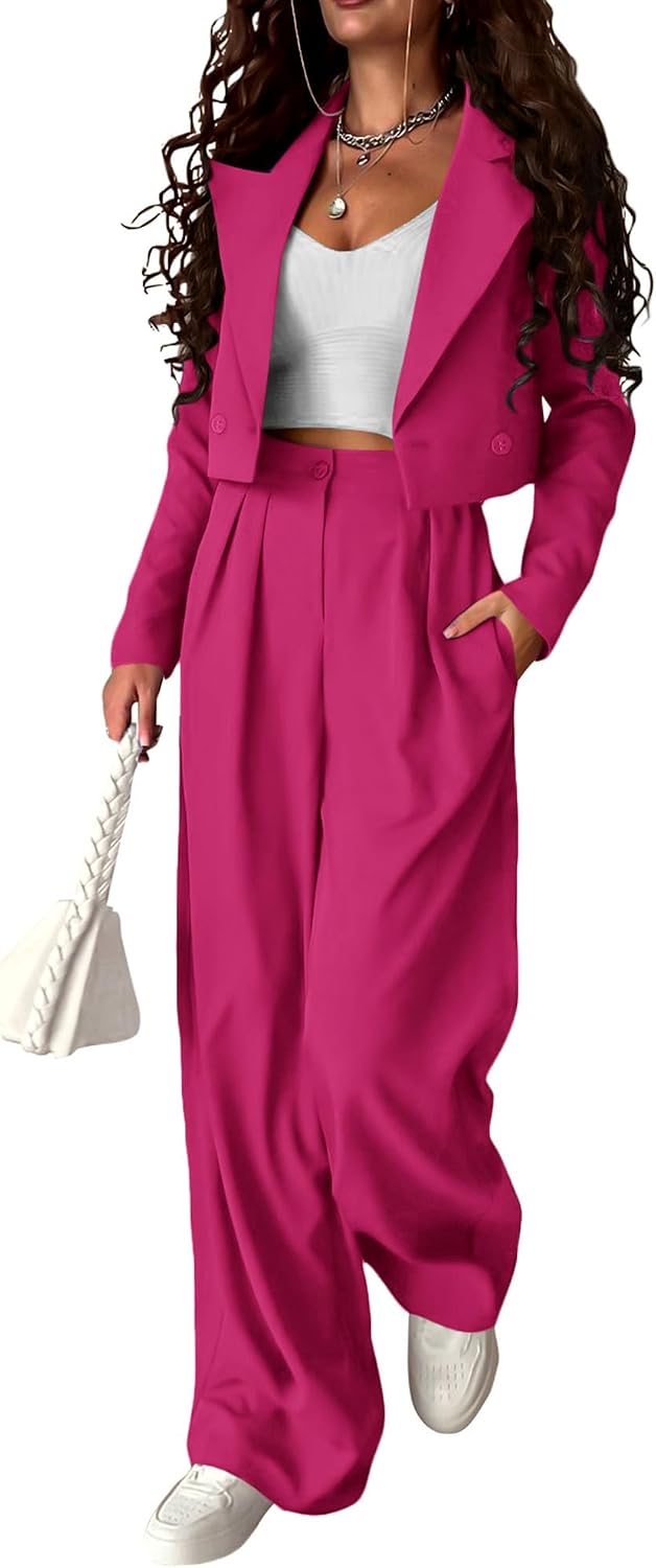 KIRUNDO Business Casual Outfits for Women Suit 2 Piece Sets