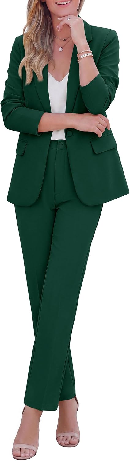 PRETTYGARDEN Two Piece Sets for Women Dressy Pant Suits