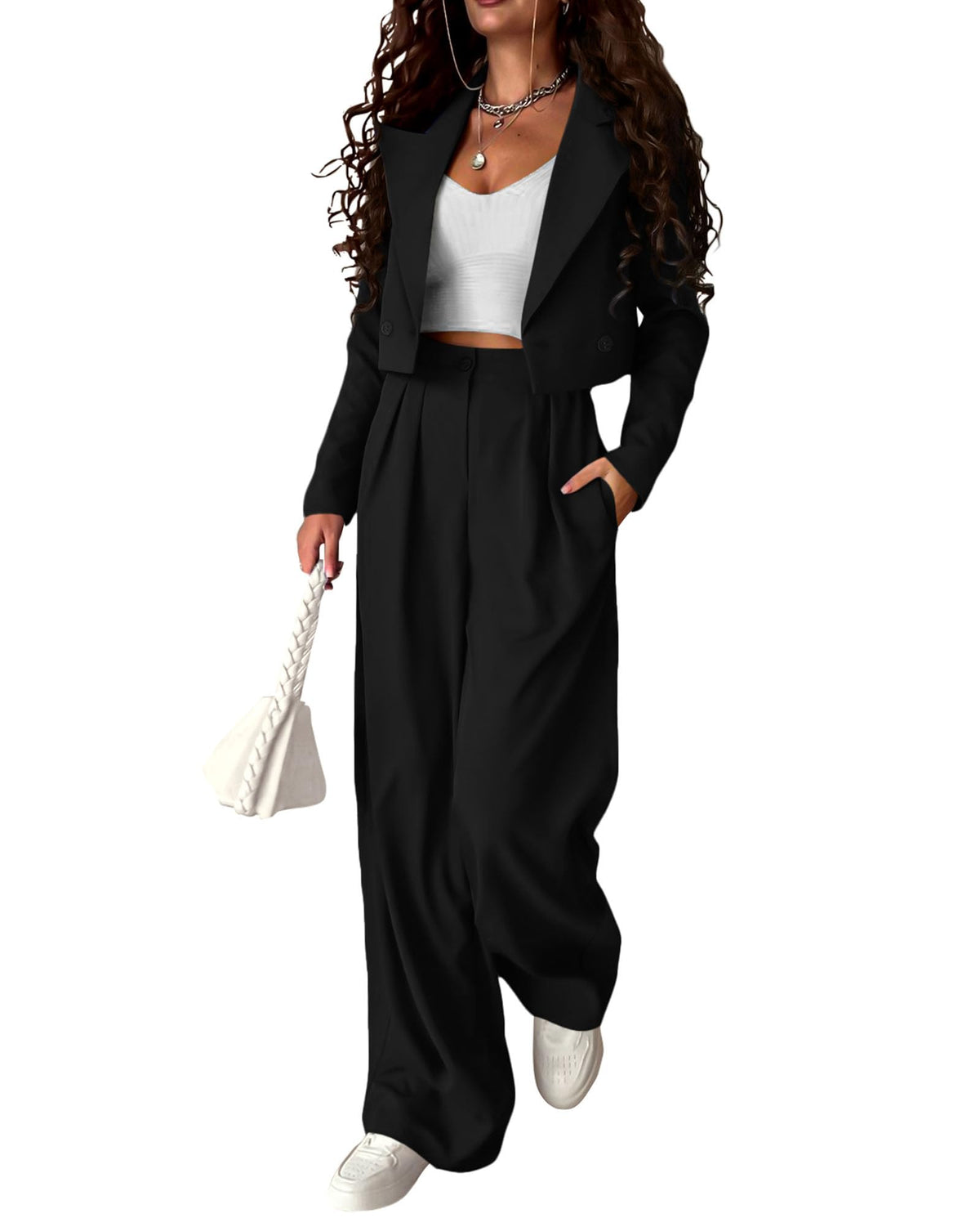 KIRUNDO Business Casual Outfits for Women Suit 2 Piece Sets