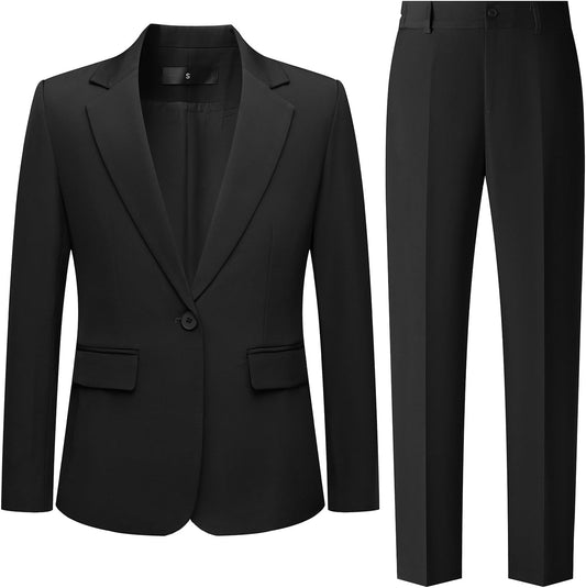 Women's 2 Piece Pant Suit Dressy Business Casual Outfits Professional