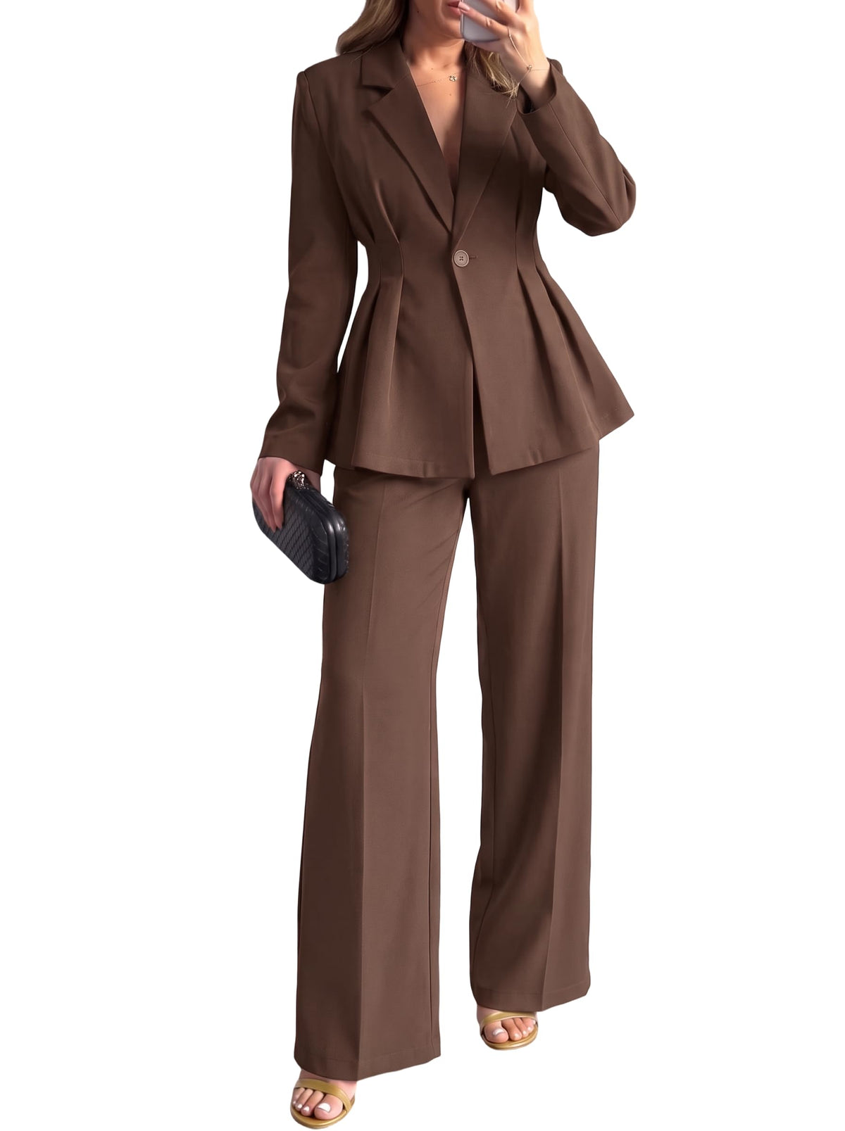 Ekaliy Pant Suits for Women 2 Piece Set Business Casual Outfits