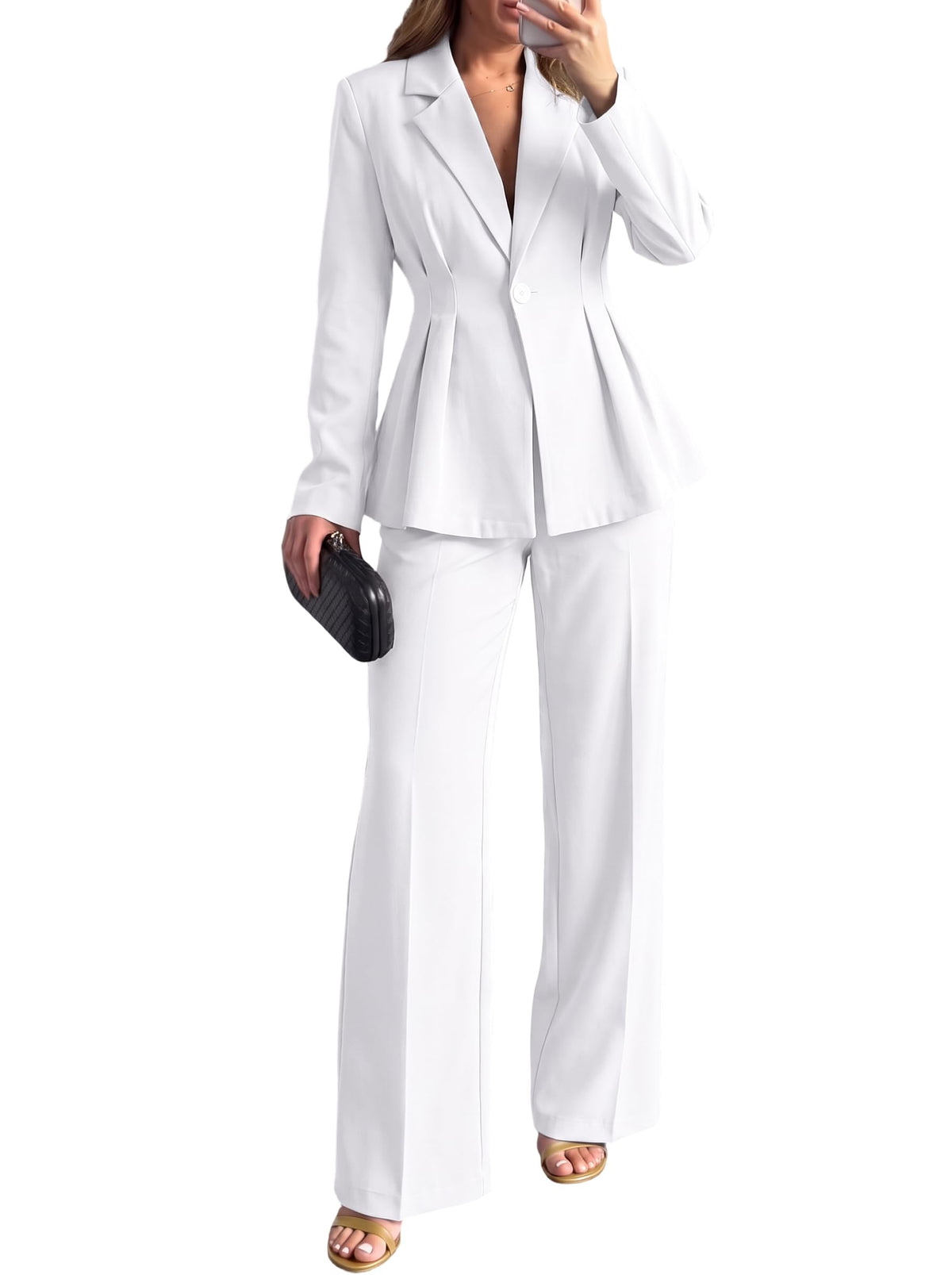 Ekaliy Pant Suits for Women 2 Piece Set Business Casual Outfits