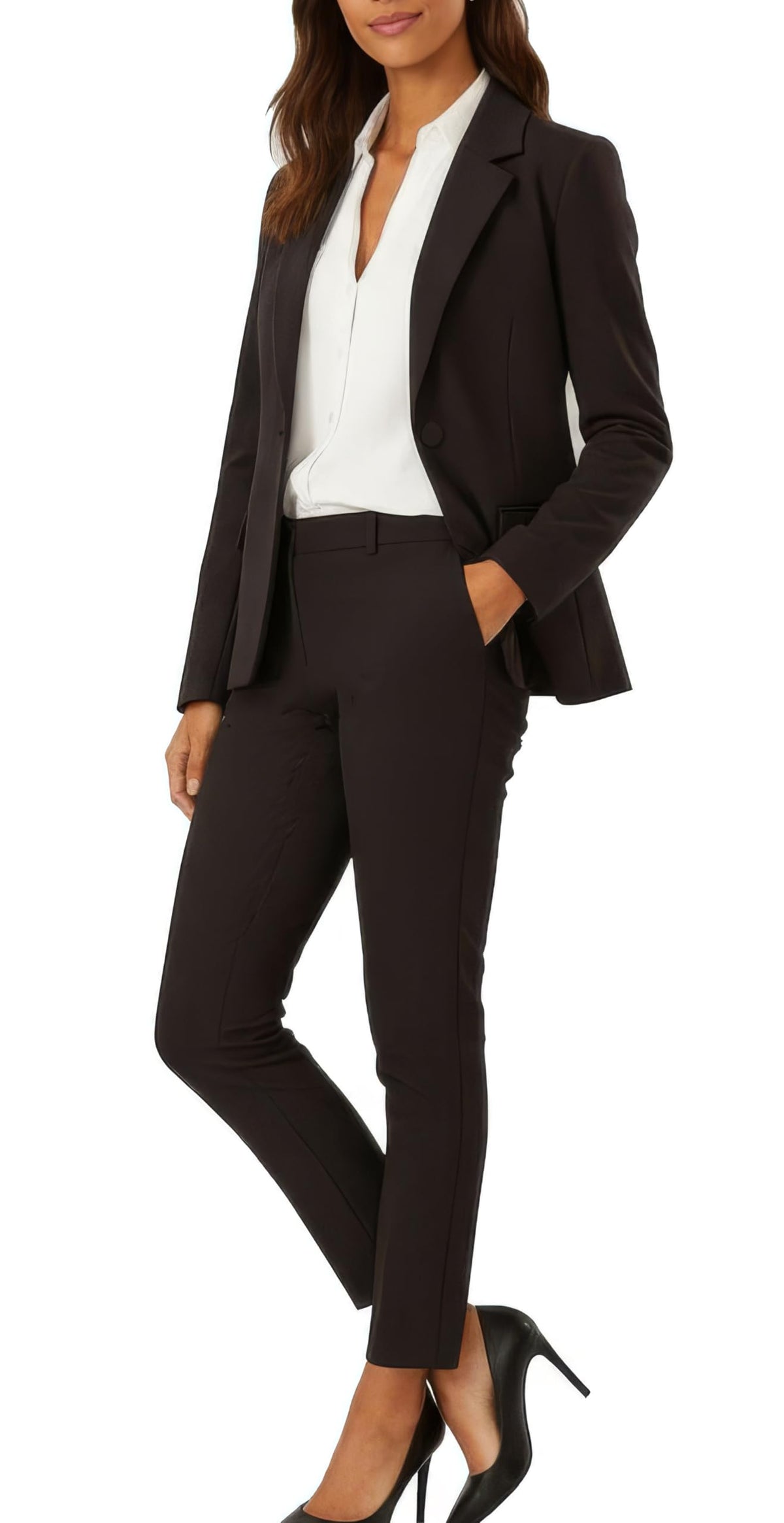 Marycrafts Women’s Two Piece Suits – Business Blazer Pant Suit Set, Professional Work Outfit for Office