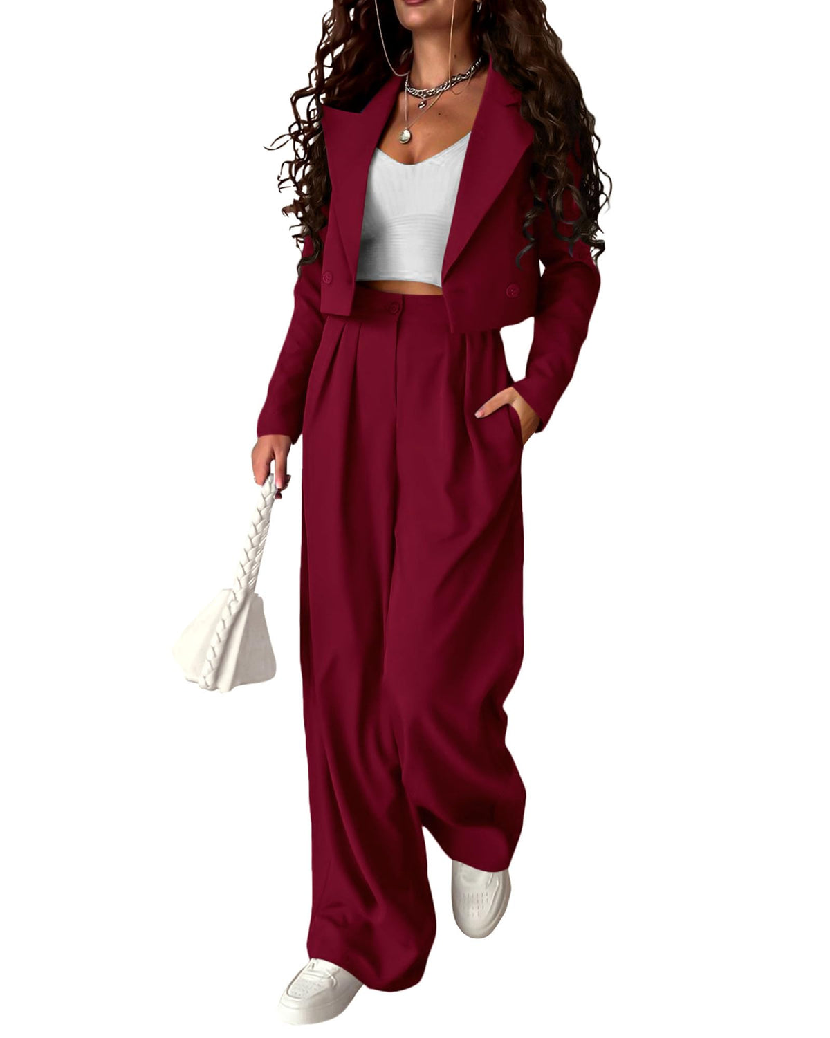 KIRUNDO Business Casual Outfits for Women Suit 2 Piece Sets